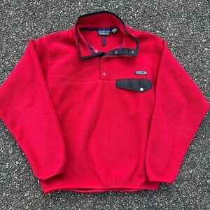 Y2K Patagonia Synchilla Fleece Pullover Buttoned Crewneck